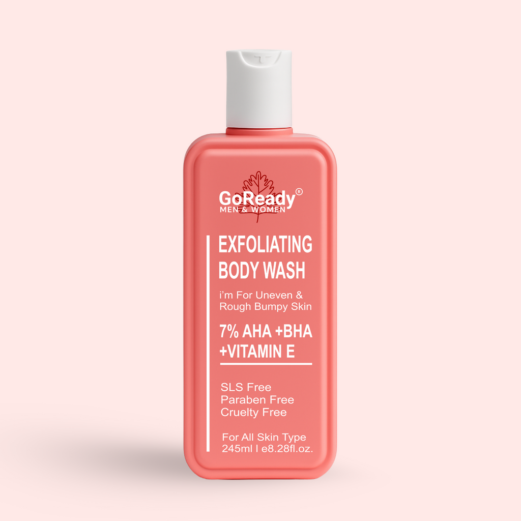 GoReady® 7% AHA BHA Exfoliating Body Wash, De-Tan Glycolic & Salicylic Acid Shower Gel  (245ml)