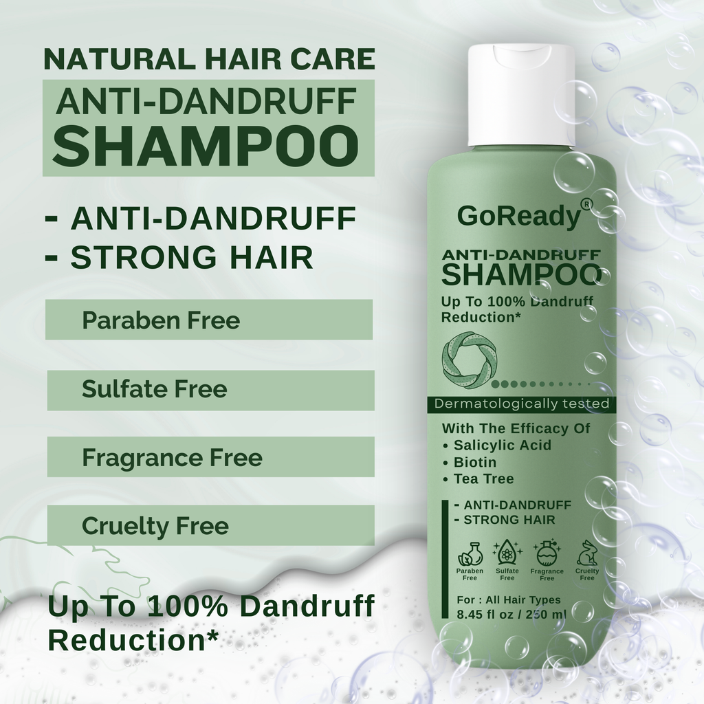 GoReady® Anti-Dandruff Shampoo - Strengthens Hair with Salicylic Acid & Biotin  (250 ml)