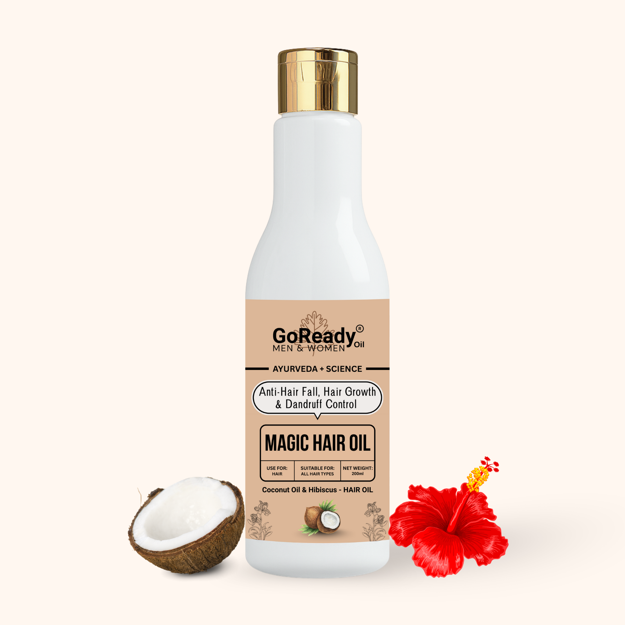 GoReady® Magic Hair Oil, Reduces Hairfall, Supports New Hair Growth, 21 Ayurvedic Hair Oil  (200 ml)