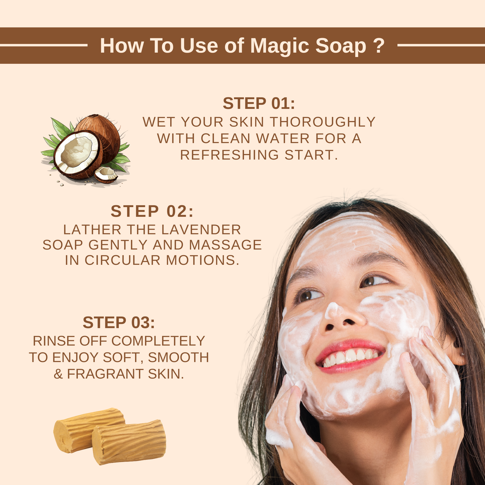GoReady® MAGIC SOAPS | Sandalwood & Saffron | DeTan & Glowing Brightening Skin | All Skin Types  (100gm)