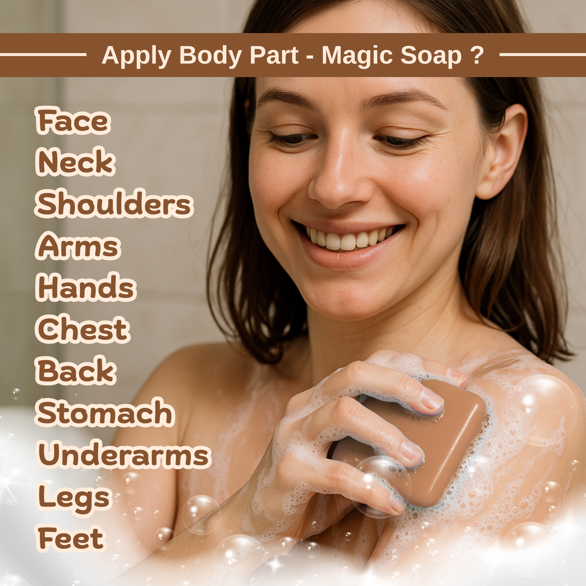 GoReady® MAGIC SOAPS | Sandalwood & Saffron | DeTan & Glowing Brightening Skin | All Skin Types  (100gm)